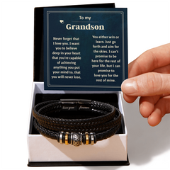 Last Forever Love You Forever (To My Grandson) – Bracelet